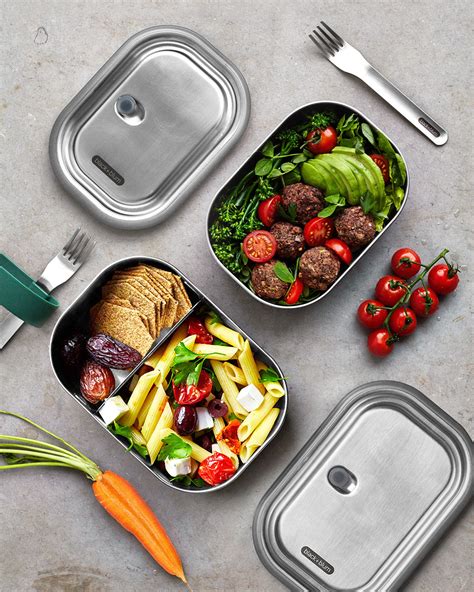 alphah stailess steel lunch box|Black+Blum Large Stainless Steel Lunch Box.